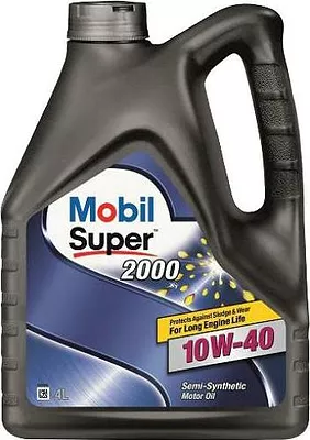 Моторное масло Mobil Super 2000 X1 10W-40, 152568, 4 л  детальное изображение - 1