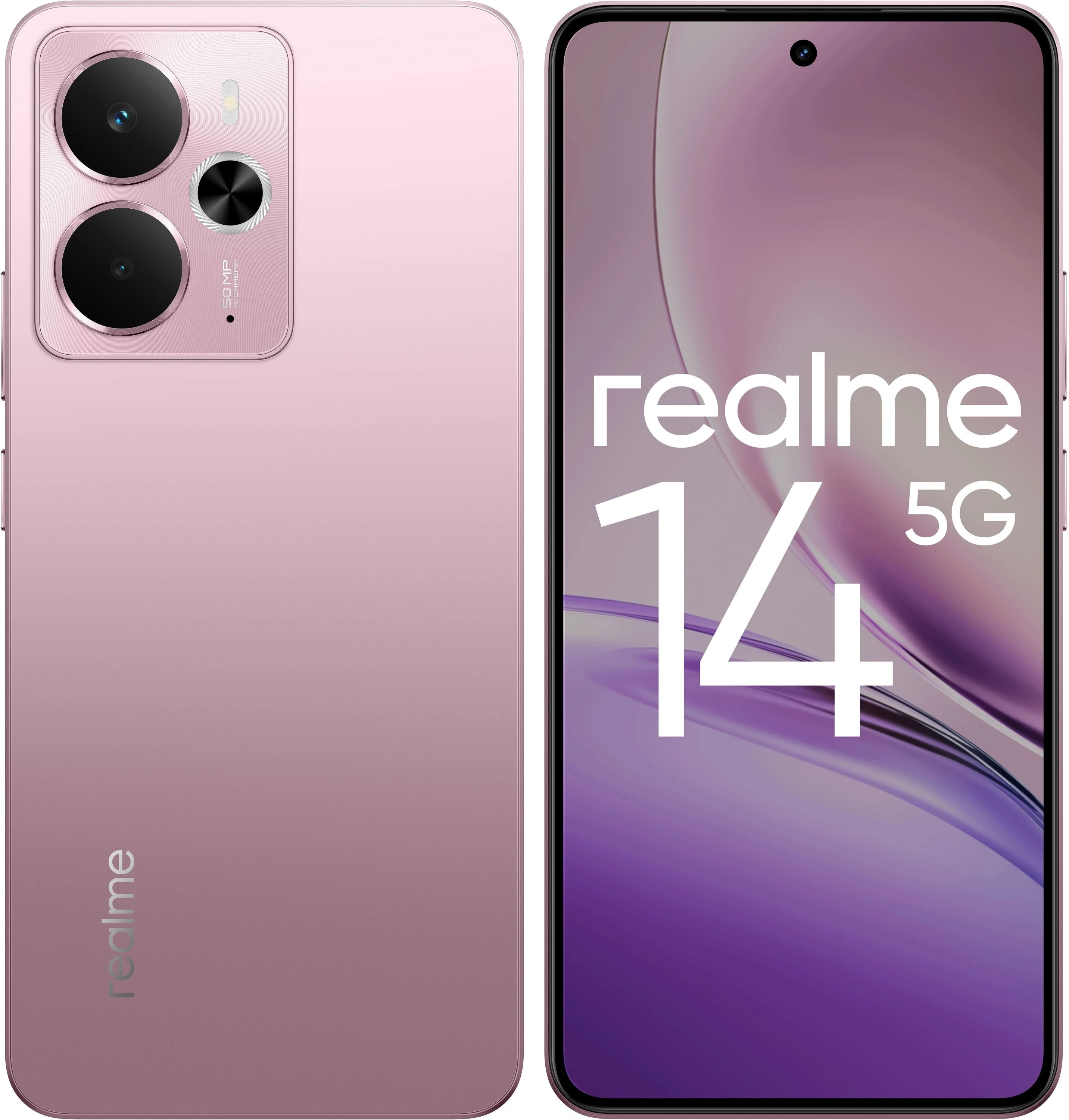 Смартфон Realme 14 5G 8/256 ГБ, Серебряный, Dual nano-SIM детальное изображение - 1