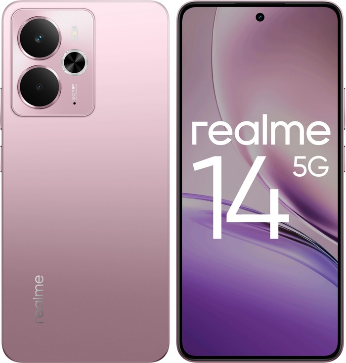 Смартфон Realme 14 5G 8/256 ГБ, Серебряный, Dual nano-SIM №1