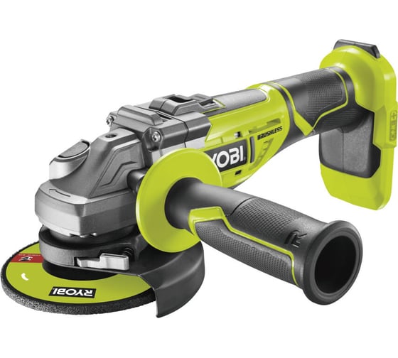 Углошлифмашина бесщеточная Ryobi ONE+ R18AG7-0 без аккумулятора в комплекте 5133002852, 125 мм, 11000 об/мин детальное изображение - 2