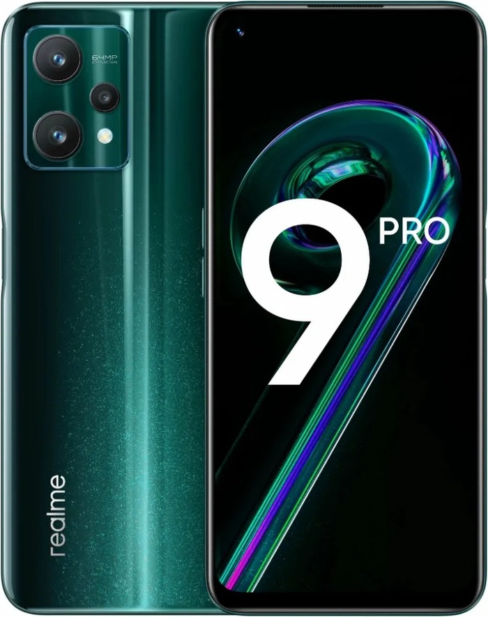 Смартфон Realme 9 Pro 5G 6/128 ГБ EU, Зеленый, Dual nano SIM №1
