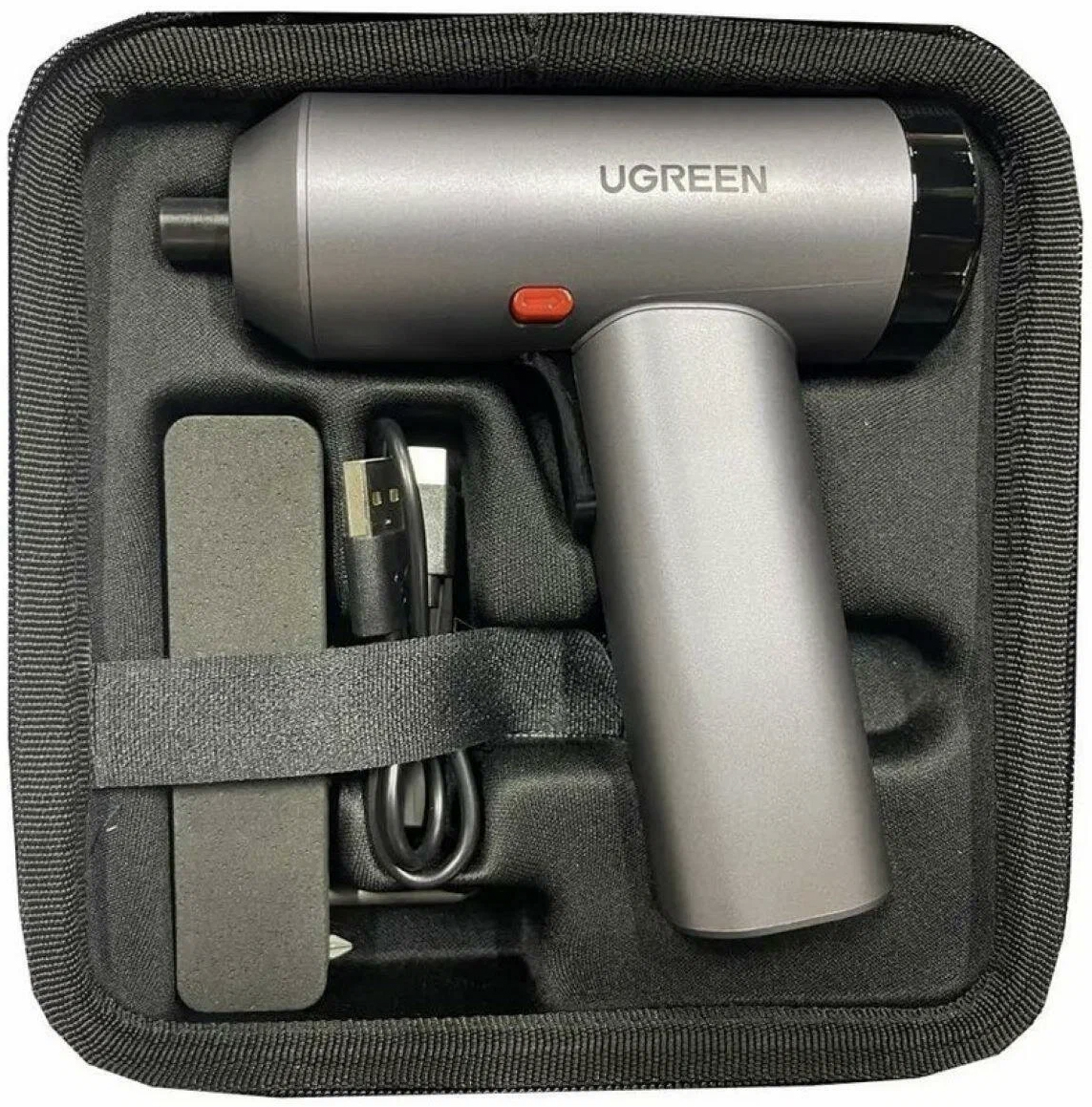 Шуруповерт с набором бит Ugreen UT118 Electric Screwdriver Set 15712, 3.7 В, 5 Нм, 2.2 А·ч детальное изображение - 3