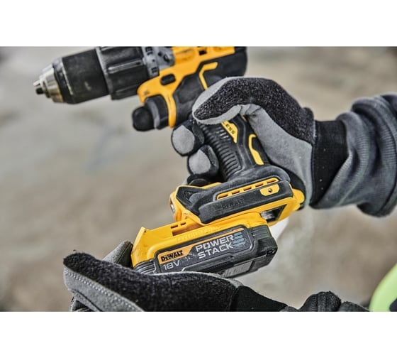 Аккумуляторная ударная дрель-шуруповерт DeWALT DCD805E2T-QW, 18 В, 90 Нм, 1.7 А·ч детальное изображение - 10