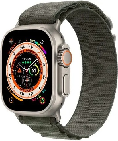Смарт часы Apple Watch Ultra 49 мм, Зелёный, Alpine Loop детальное изображение - 1
