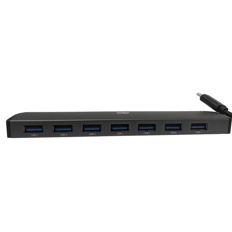 USB-концентратор Digma HUB-7U3.0-UC-G, Черный детальное изображение - 3