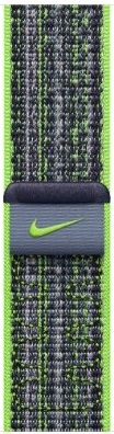 Умные часы Apple Watch Series 9 Pink Aluminum Case with Nike Sport Band Bright Green/Blue, 41 mm, Салатневый/Синий детальное изображение - 3
