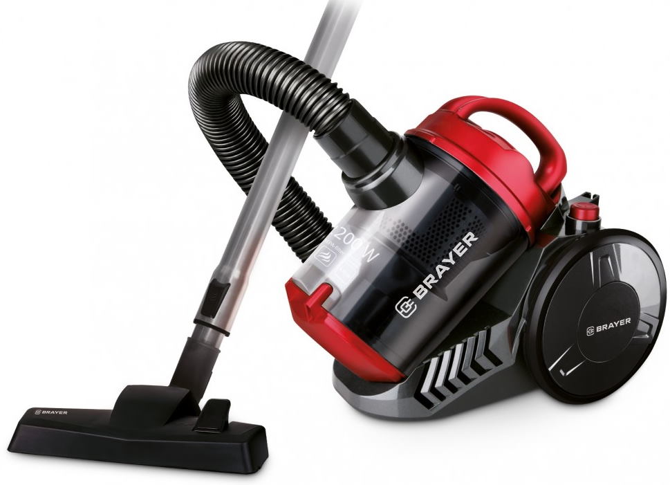 Пылесос Brayer BR4202, Черный/Красный детальное изображение - 1