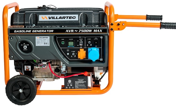 Генератор бензиновый VILLARTEC GG 8300EWC, 7 кВт, Оранжевый детальное изображение - 8