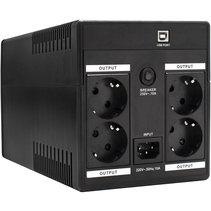 ИБП ExeGate SpecialPro UNB-1600.LED.AVR.2SH.3C13 №2