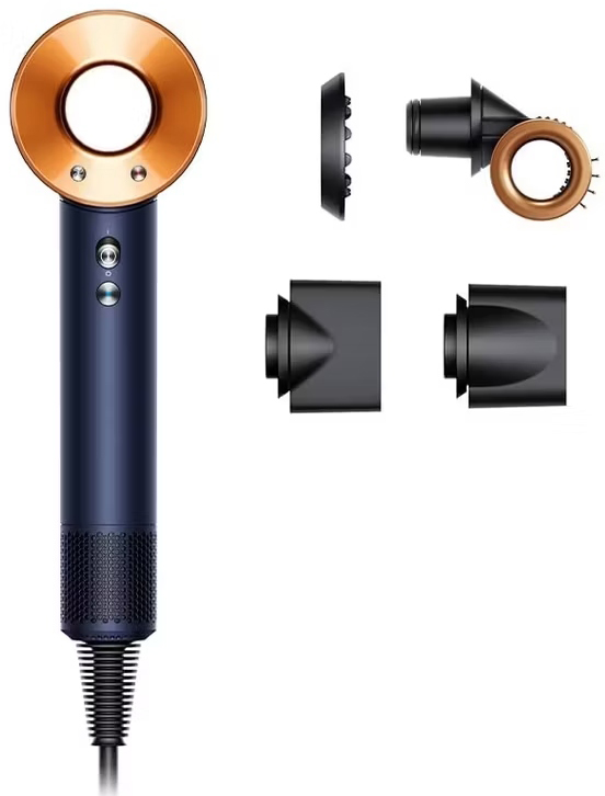 Фен Dyson Supersonic HD15 с кейсом, Темно-синий/Медь (EU) детальное изображение - 2
