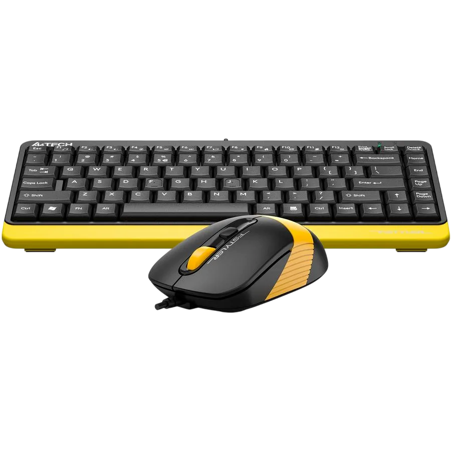 Клавиатура + мышь A4Tech Fstyler F1110, Желтый детальное изображение - 2