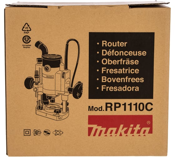 Фрезер Makita RP C, 1100 Вт, Зеленый детальное изображение - 5