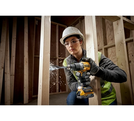 Аккумуляторная ударная дрель-шуруповерт DeWALT DCD805E2T-QW, 18 В, 90 Нм, 1.7 А·ч детальное изображение - 9