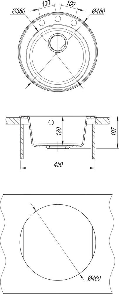 Кухонная мойка  №9
