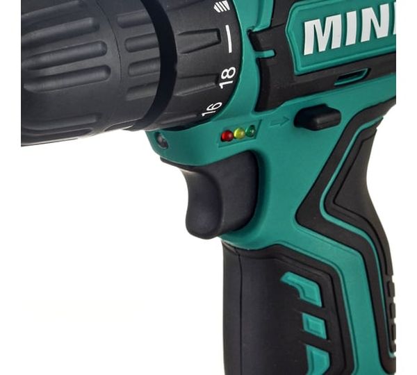 Аккумуляторная дрель-шуруповерт MINLI DC102.2, 12 В, 22 Нм, 1.3 А·ч  детальное изображение - 2