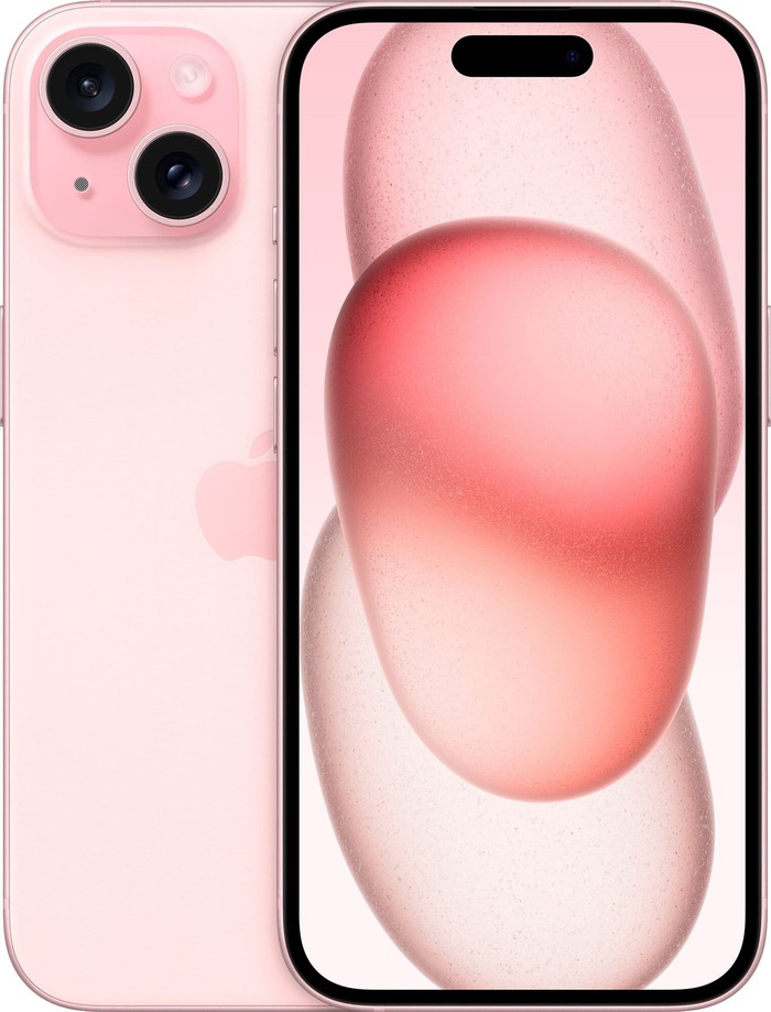 Смартфон Apple iPhone 15 128 Гб, Розовый, Dual eSIM №1