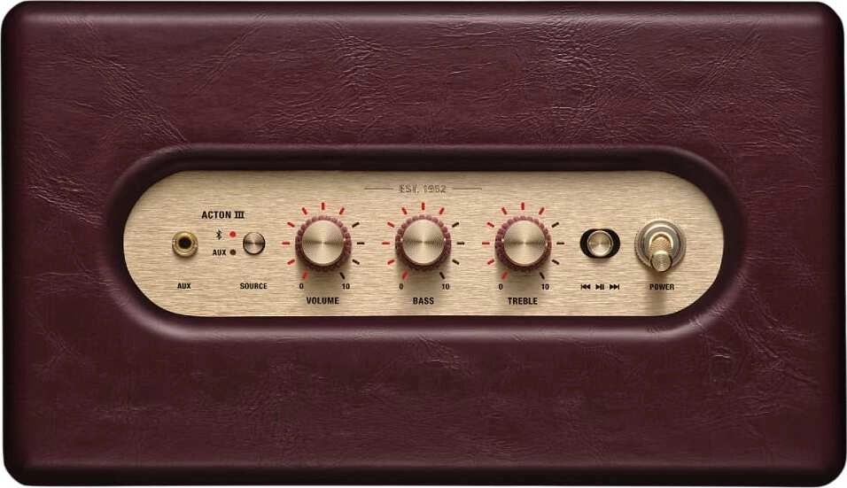Портативная акустика Marshall Acton III, Бургундия детальное изображение - 3