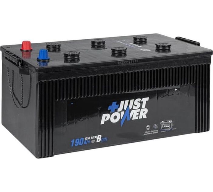 Аккумулятор JUST POWER+ R+4 B EN, Обратная Поляроность, J1B1904, 190 А·ч №1