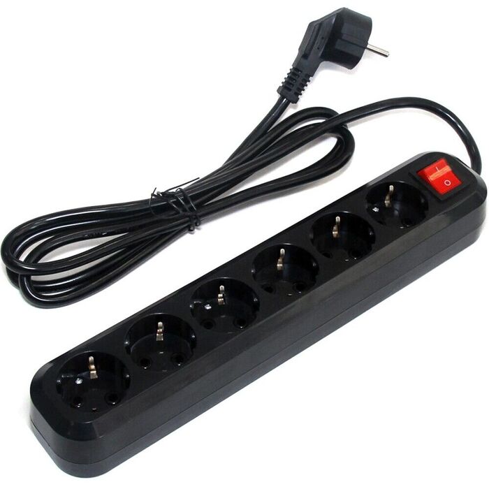 Сетевой фильтр 5bites SP6B-330, 3 м, Черный №1