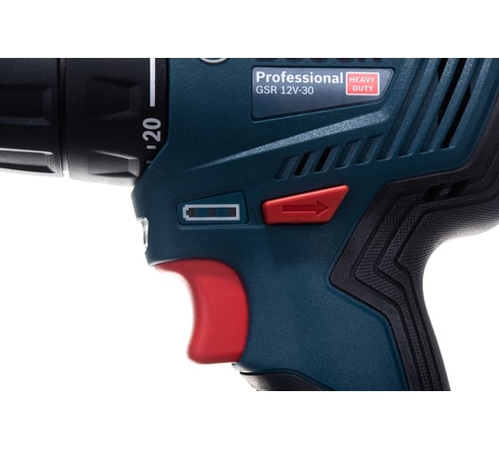 Аккумуляторная дрель-шуруповерт Bosch GSR 12V-30 (без АКБ и ЗУ), 12 В, 30 Нм, 06019G9002 детальное изображение - 6