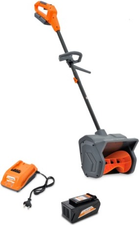 Снегоуборщик (электролопата) аккумуляторный VILLARTEC WA 4030 WA4030Set2, 40 В, 1200 Вт, Серый/Оранжевый детальное изображение - 2