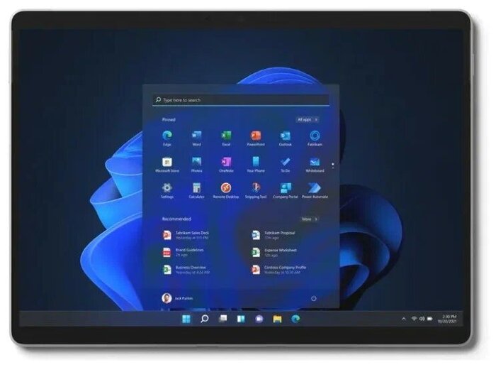 Планшет Microsoft Surface Pro 8 8/128 ГБ, Платиновый, Wi-Fi №2