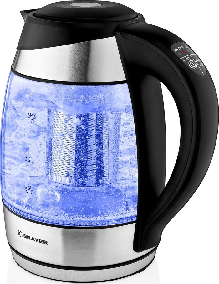 Электрический чайник Brayer BR1021 1.7 л, Черный №6