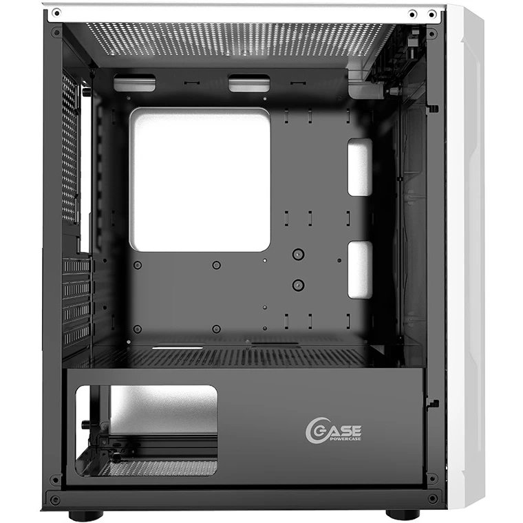 Корпус Powercase Mistral Micro Z3W Mesh LED, Белый детальное изображение - 5