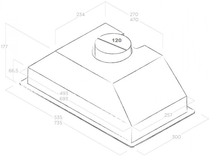 Вытяжка Elica Era C BL/A/72, Черный №4