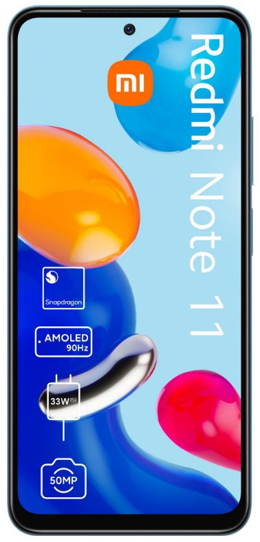 Смартфон Xiaomi Redmi Note 11 64 ГБ, Синие звезды, Dual nano SIM детальное изображение - 2