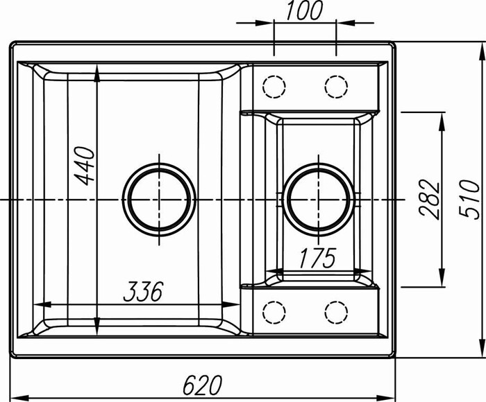 Кухонная мойка Dr. Gans Astra 620K  №3