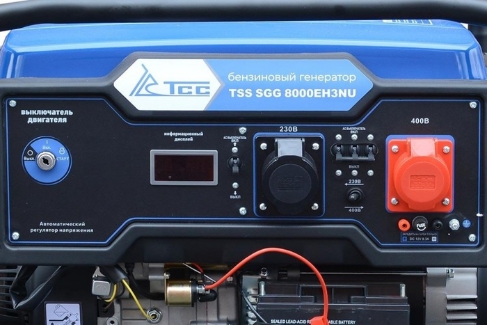 Генератор бензиновый ТСС SGG 8000EH3NU 060017, 7.8 кВт, Синий №5