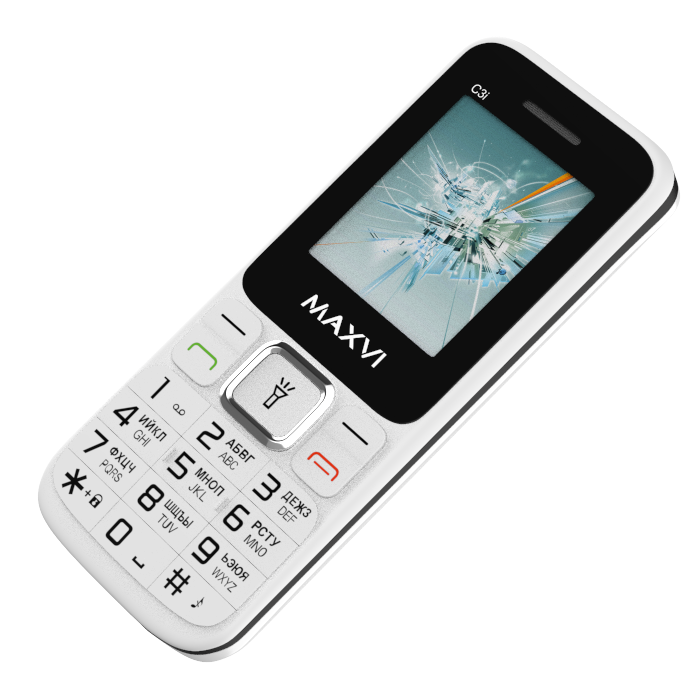 Мобильный телефон MAXVI C3i (без З\У), 32 Мб, Белый, Dual mini-SIM детальное изображение - 5