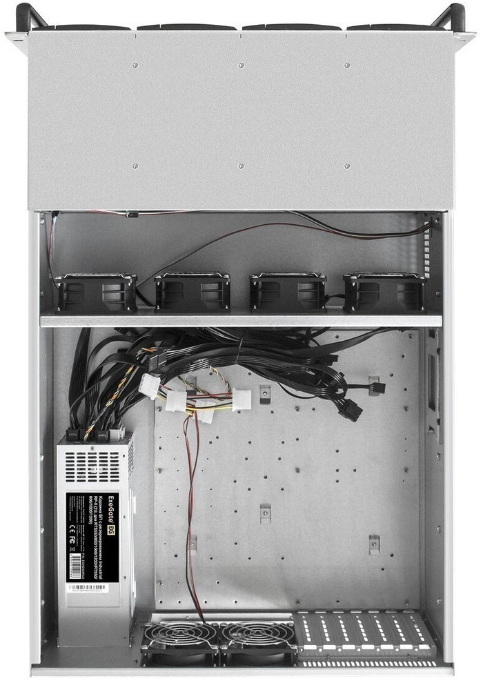 Серверный корпус ExeGate Pro 4U660-HS24/Redundant 2x550W, 550 Вт, Черный №6