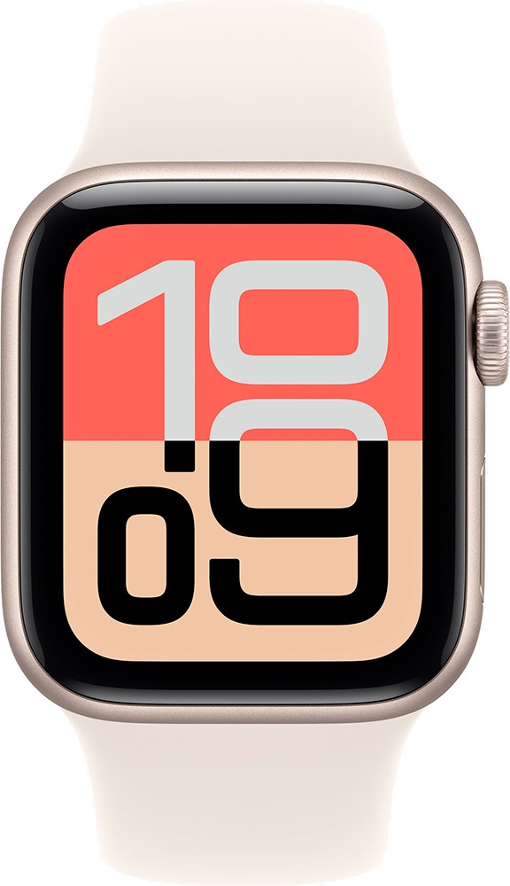 Умные часы Apple Watch SE 3 40 мм, GPS, Starlight Aluminium Case with Starlight Sport Band, Сияющая звезда (S/M) детальное изображение - 2