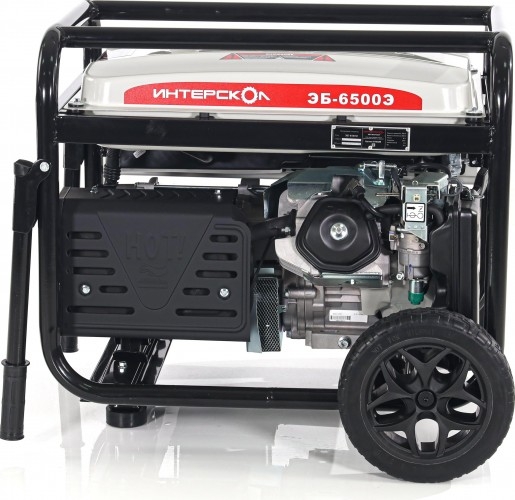 Генератор бензиновый ИНТЕРСКОЛ ЭБ-6500Э 795.0.0.40, 5 кВт, Белый детальное изображение - 7