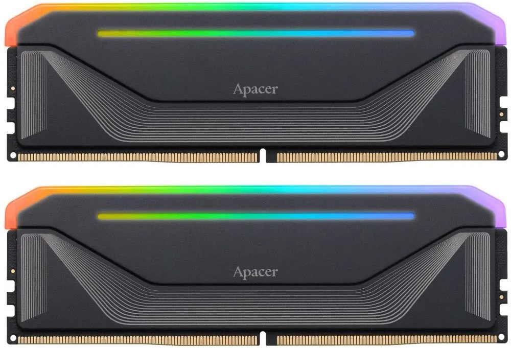 Оперативная память Apacer NOX RGB DDR5 6400MHz, AH5U64G64C652NBAA-2, 2x32 Гб KIT, 64 Гб детальное изображение - 2