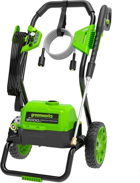 Автомойка GREENWORKS GPW2000II, 1.8 кВт, 140 бар, Зеленый детальное изображение - 1