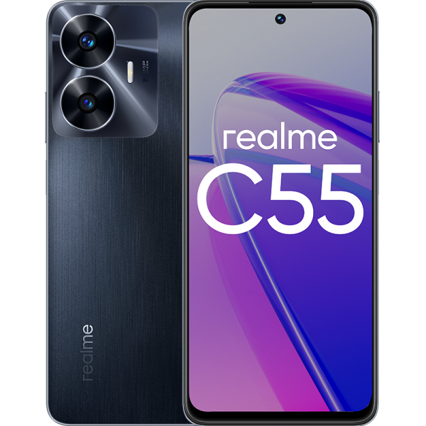 Смартфон Realme C55 128 ГБ, RAM 6 ГБ, Черный, Dual nano SIM детальное изображение - 1