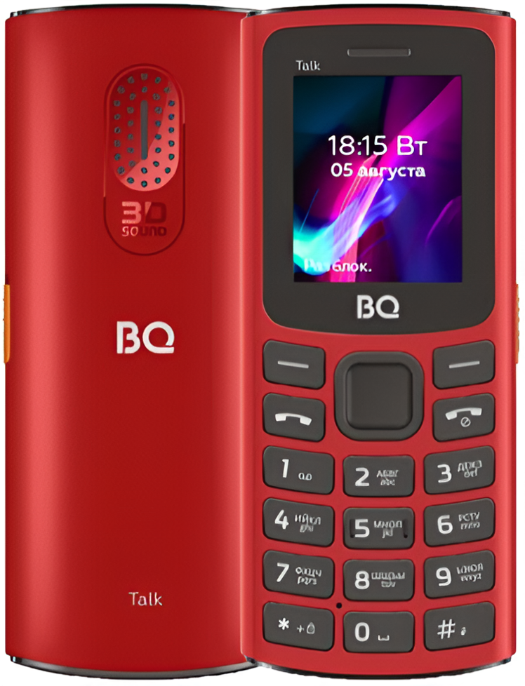 Мобильный телефон BQ 1862 Talk, 64 Мб, Черный, Mini SIM + Nano SIM детальное изображение - 2