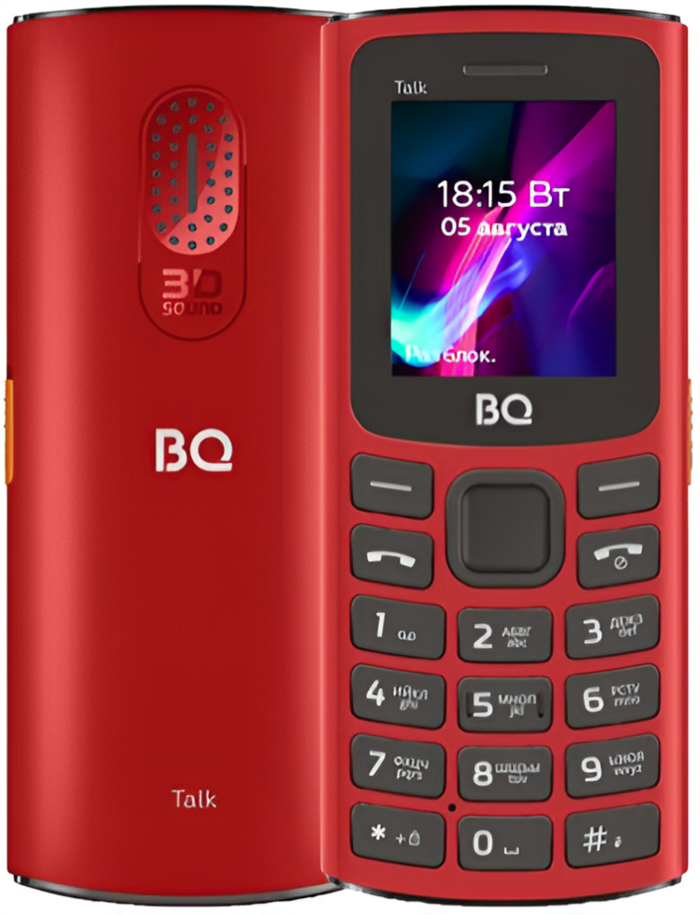 Мобильный телефон BQ 1862 Talk, 64 Мб, Черный, Mini SIM + Nano SIM №2