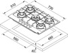 Газовая варочная панель Franke FHMA 755 4G DCMaris MB C, Черный вариант - 2