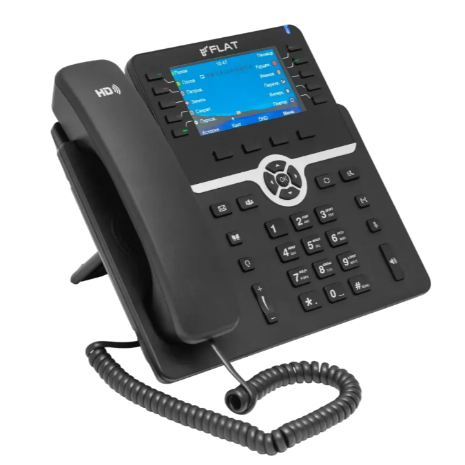 VoIP-телефон Flat-Pro Flat-Phone B10P, Черный детальное изображение - 2
