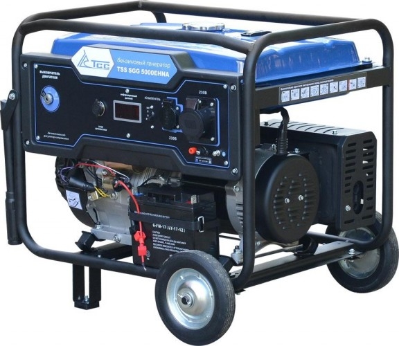 Генератор бензиновый ТСС SGG 5000EHNA 160008, 5 кВт, Синий детальное изображение - 1
