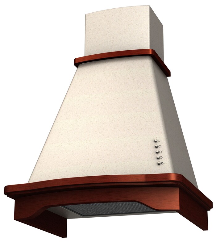 Вытяжка Krona DONATA CPB 600 structural ivory PB, Слоновая кость №7