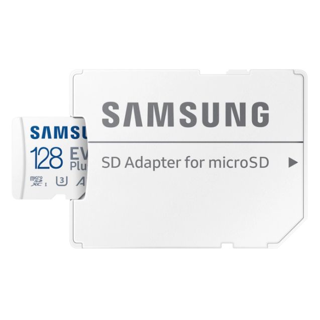 Карта памяти Samsung EVO Plus MicroSD + SD адаптер (MB-MC128SA), 128 Гб детальное изображение - 1