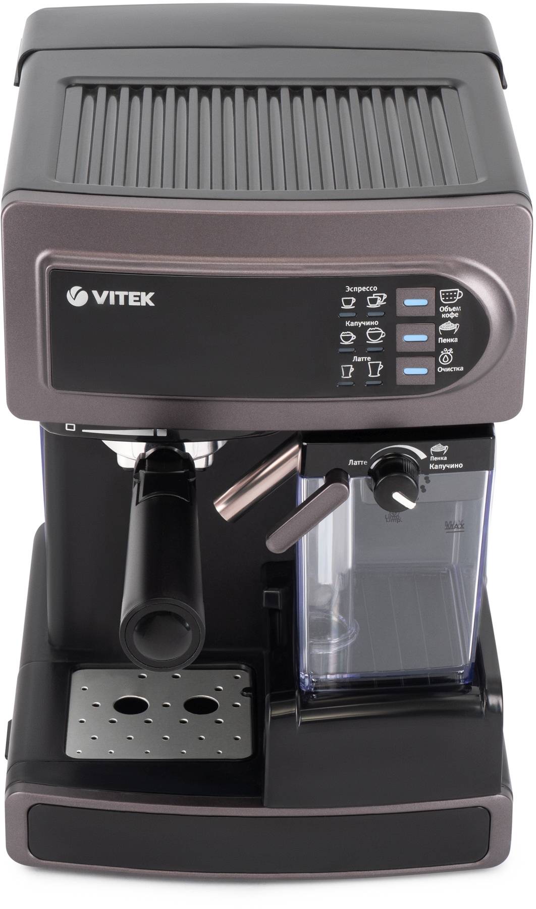 Кофеварка рожковая Vitek VT-1517 VT, Фиолетовый детальное изображение - 3