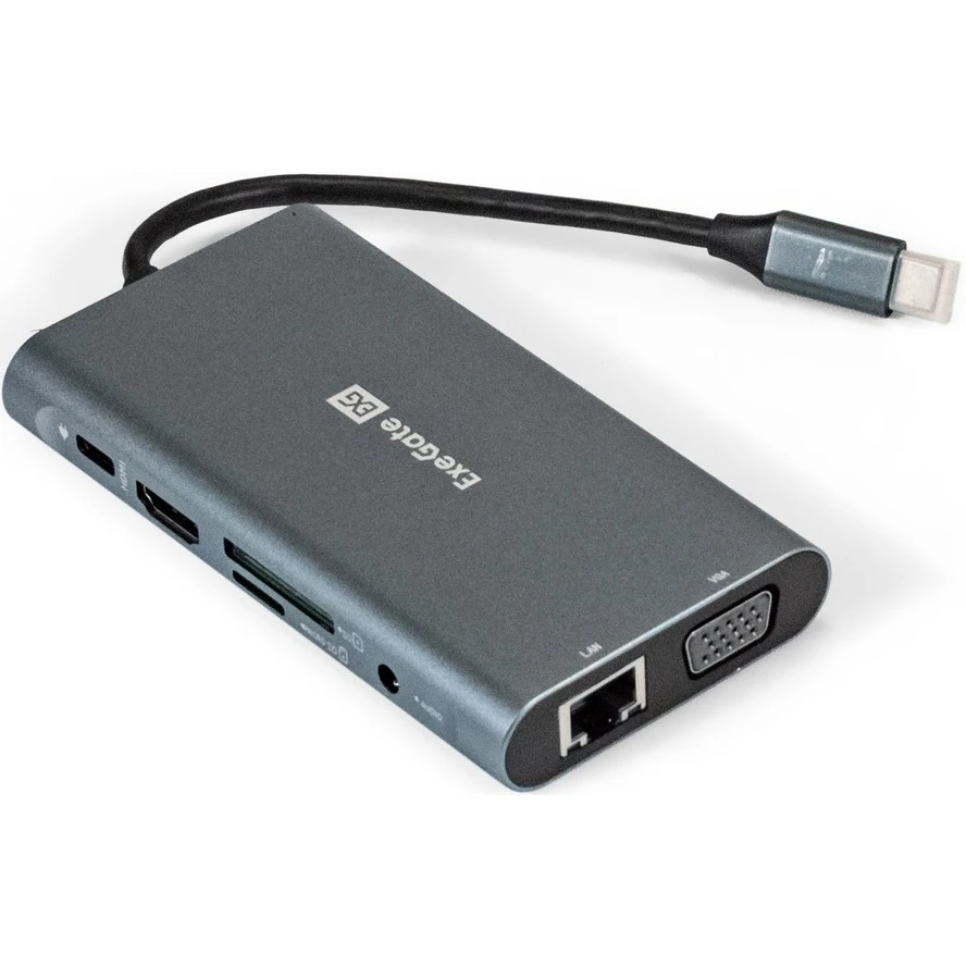 USB-концентратор ExeGate DUB-31C/MAX, Черный детальное изображение - 1