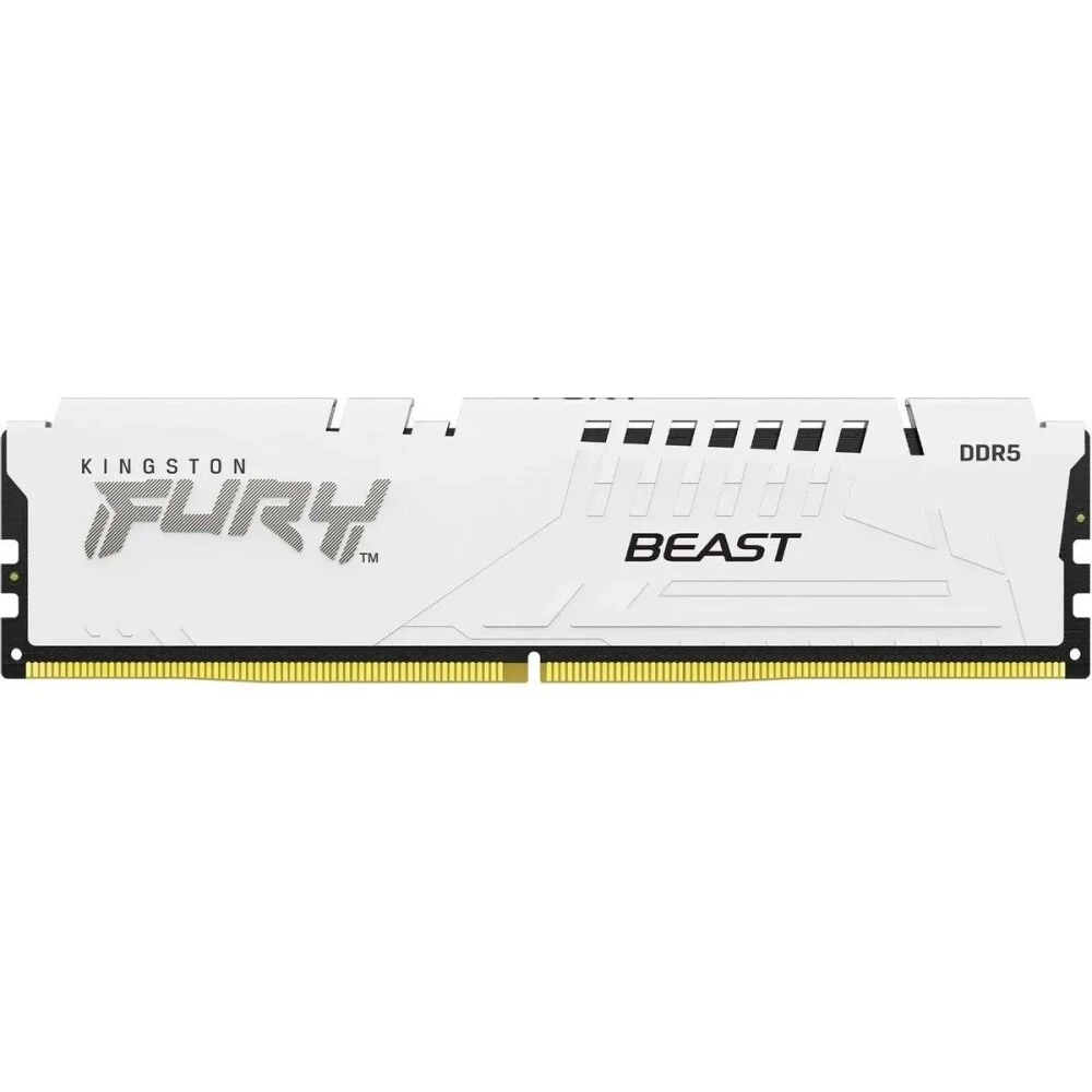 Оперативная память Kingston Fury Beast White DDR5 6000MHz, KF560C36BWE2-16, 16 Гб детальное изображение - 1