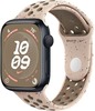Умные часы Apple Watch Series 9 Midnight Aluminum Case GPS + Cellular with Nike Sport Band Desert Stone, 41 mm, Пустынный камень вариант - 1